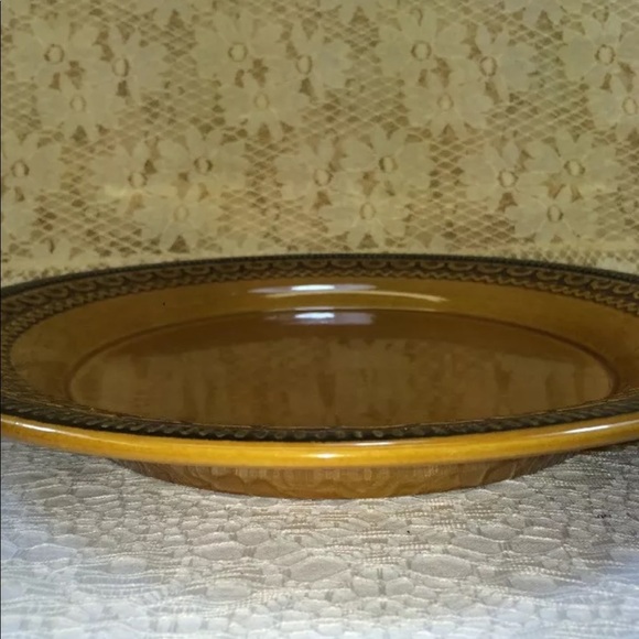 ⭐️1 Vintage Franciscan Earthenware Creole Rust Orange Brown Dinner Plate - Picture 3 of 8